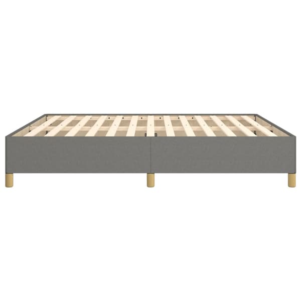Boxspring-sängram mörkgrå 180x200 cm tyg