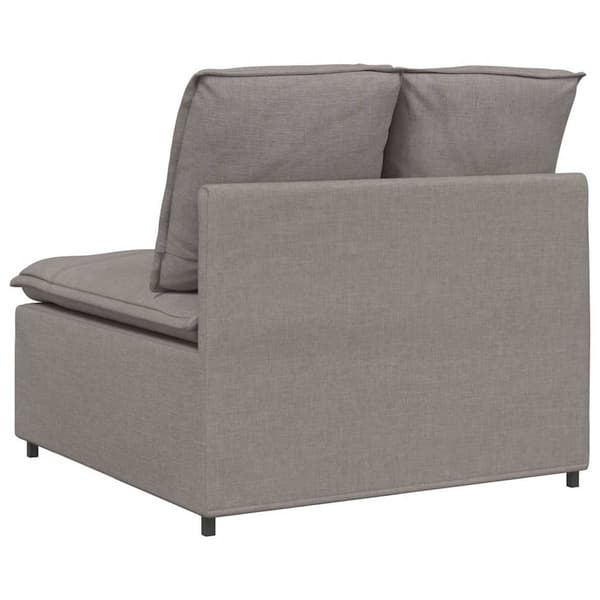 Modulär mittmodul för soffa med kuddar taupe 100 cm
