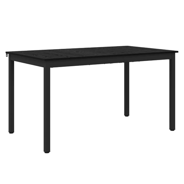 Matbord 140 x 80 x 75 cm METALL Rektangulär