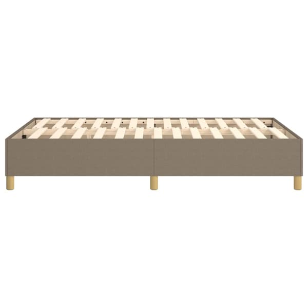 Boxspring-sängram taupe 120x200 cm tyg