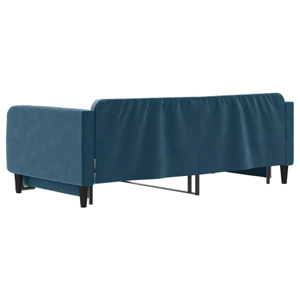 Dagbädd utdragbar blå 100x200 cm sammet