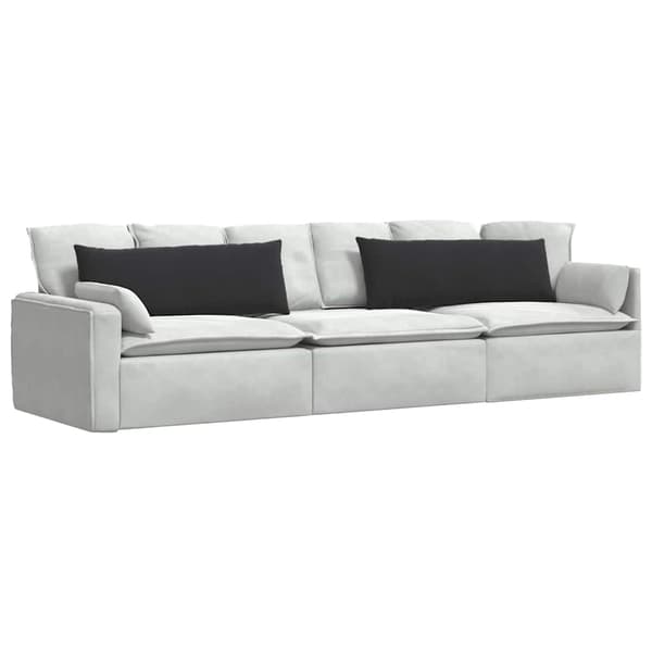 Sofakuddar 2 pcs Svart 120 x 40 cm Kordread tyg