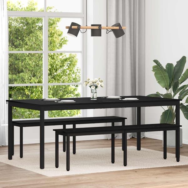 Matbord 2 pcs 200 x 100 x 75 cm Konstruerat trä