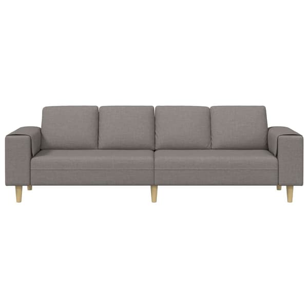 Vardagsrumsoffa Taupe 250 x 77 x 76 cm Polyester