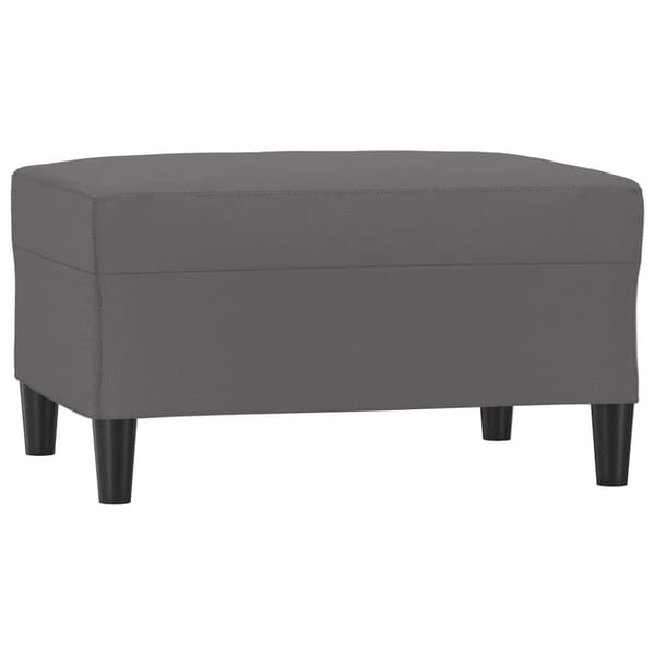 Fotpall grå 70x55x41 cm konstläder