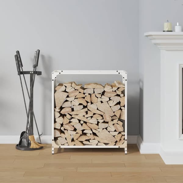 Vedställ vit 60x28x65 cm kallvalsat stål
