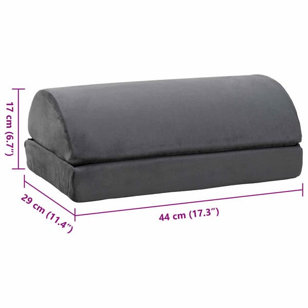 Enfärgad Grå 44 x 29 x 17 cm PU skum