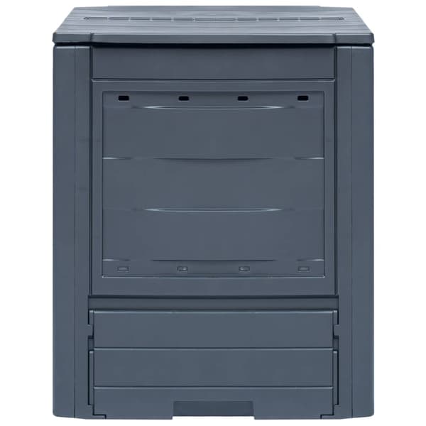 Trädgårdskompost 2 st grå 60x60x73 cm 520 L