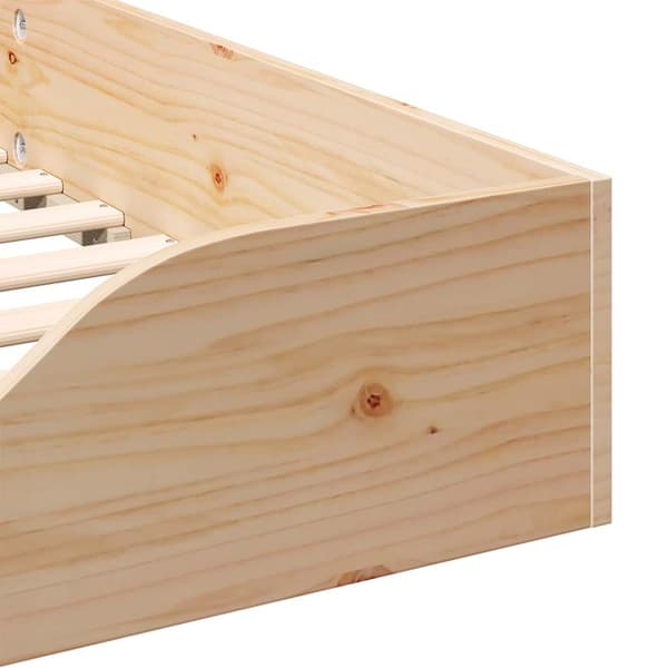 Sängram Brun 80 x 210 cm Massiv furu