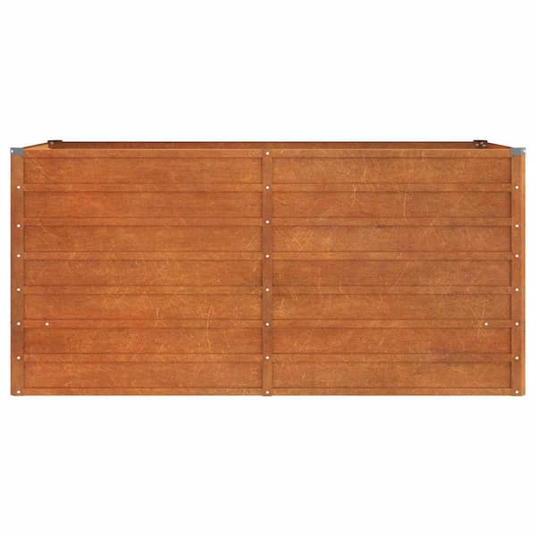Odlingslåda rostig 160x80x77 cm rosttrögt stål