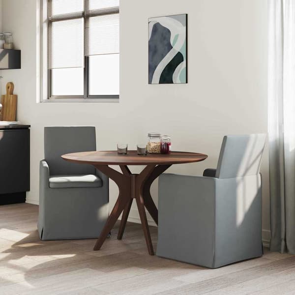 Matstolar 2 pcs Mörkgrå 57 x 67 x 95 cm tyg