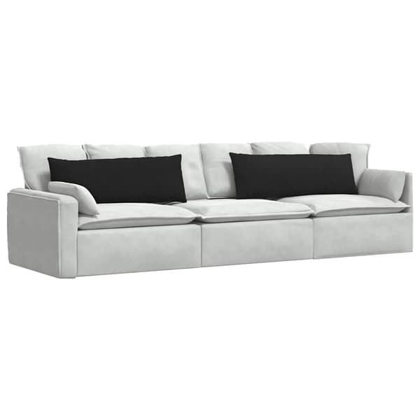 Sofakuddar 2 pcs Svart 120 x 40 cm tyg
