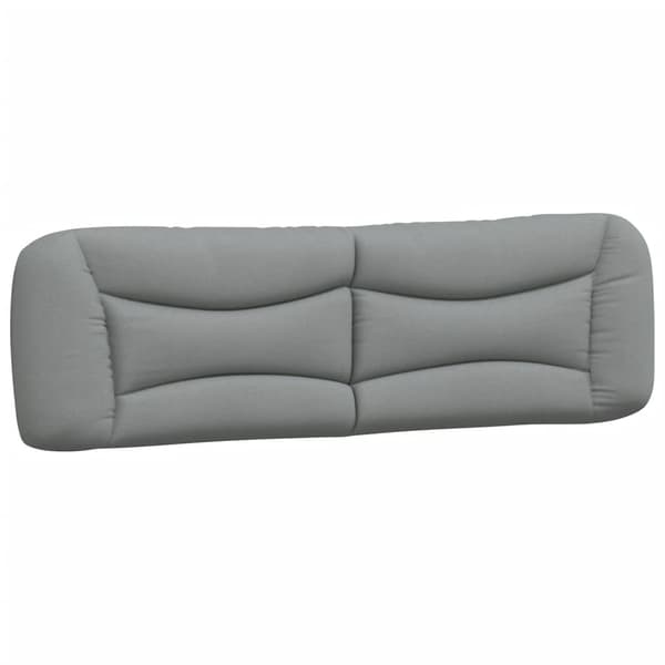 Headboard Cushion "Hvar" Light Grey 180 cm Fabric