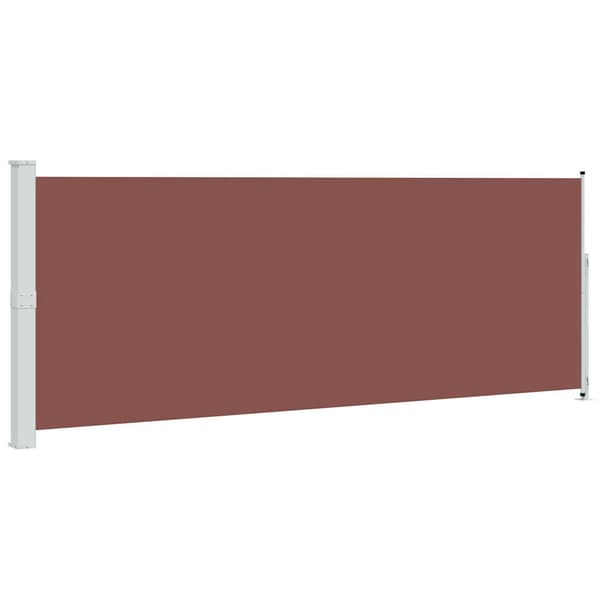 Infällbar sidomarkis 180x500 cm brun