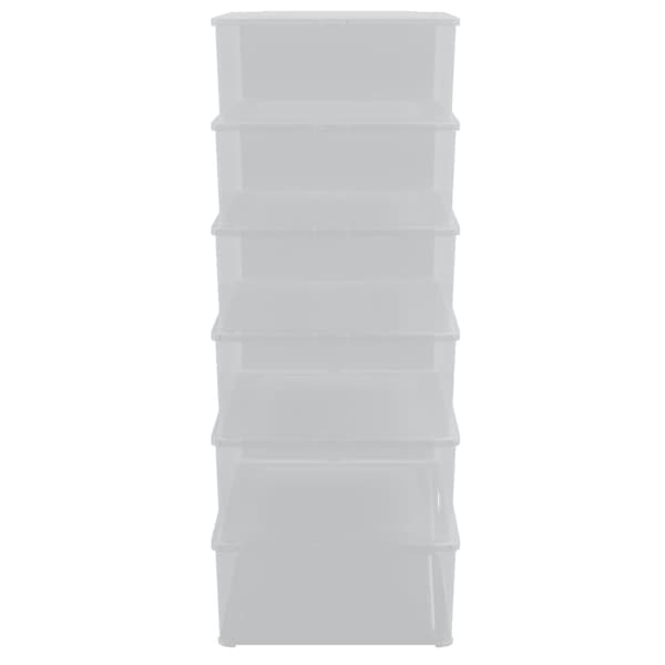 Plastlådor 6 st 25 L stapelbara