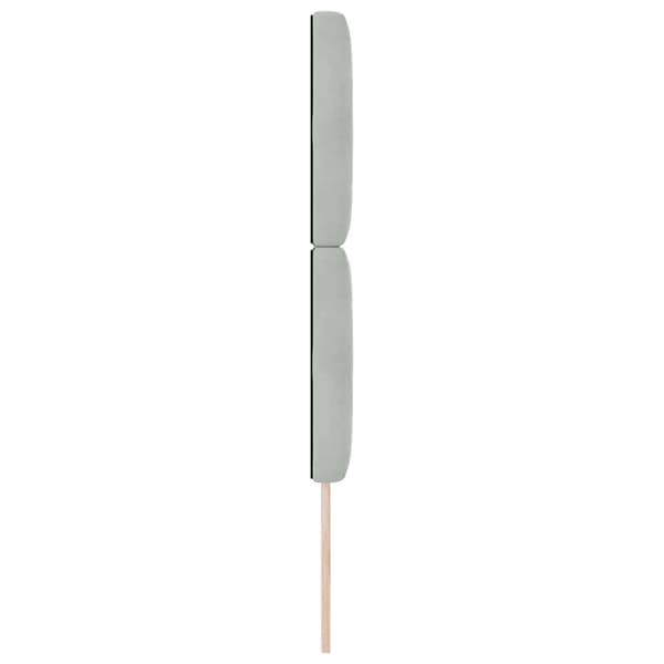 Huvudgavel Ljusgrå 80 cm Sammet