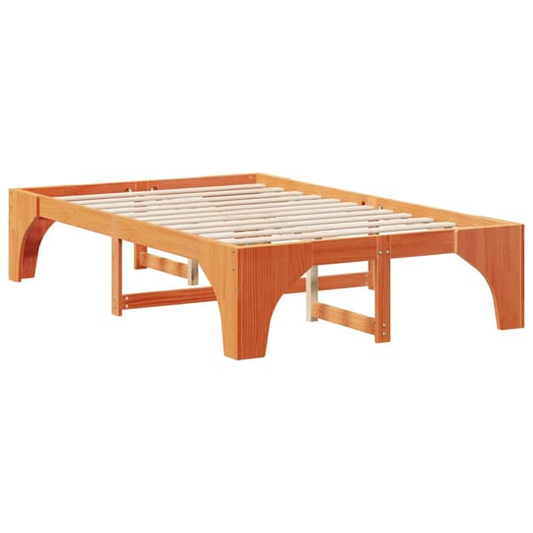 Sängram Brun 120 x 190 cm Massiv furu