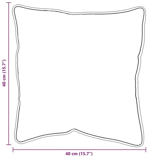 Kudde med kudde 2 pcs Vit 41 x 41 x 20 cm Bomull och Polyester