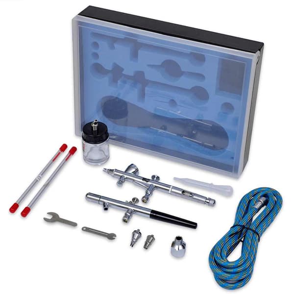 Airbrush Set med 2 sprutpistoler