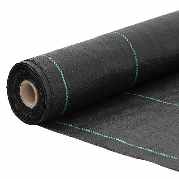 Ogräsmatta svart 1,5x25 m PP