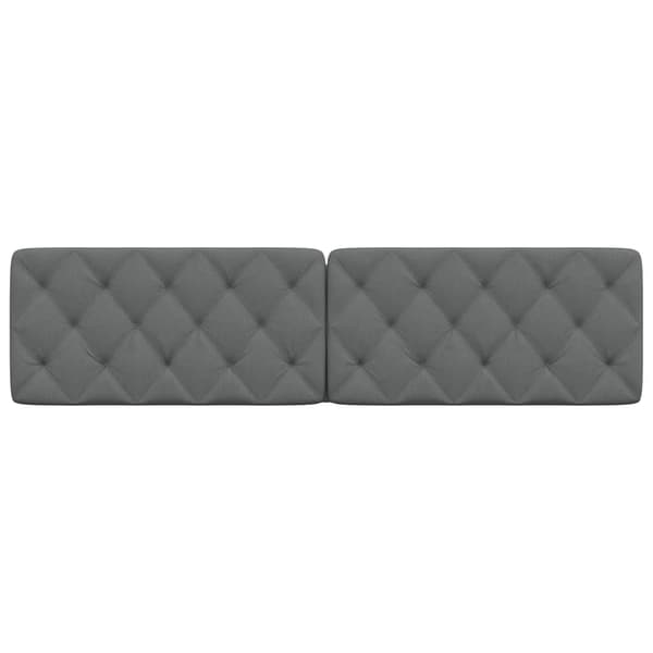 Headboard Cushion Dark Grey 200 cm Fabric