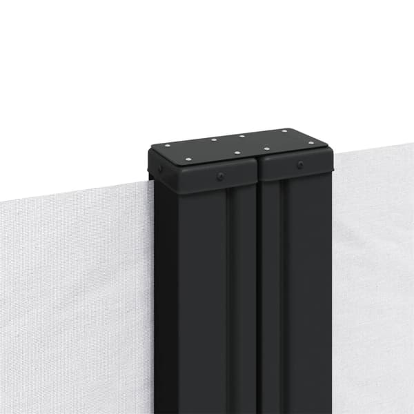 Infällbar sidomarkis vit 140x1200 cm