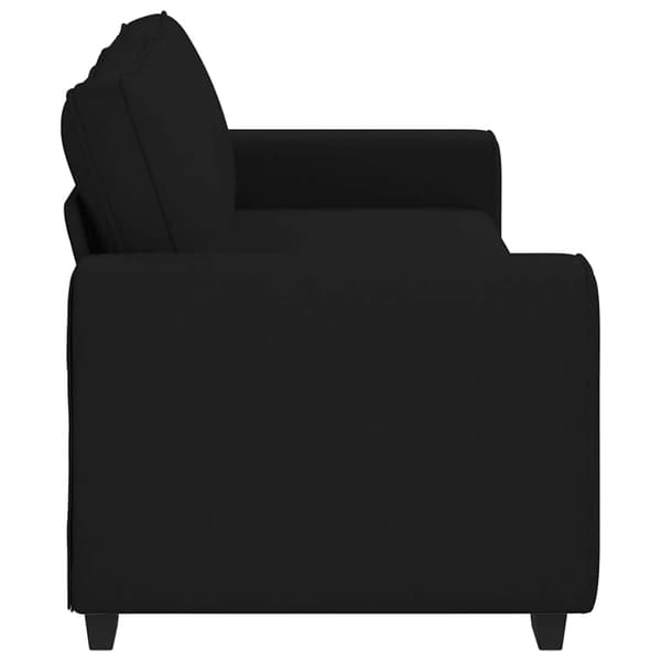 3-sitssoffa svart 220x77x82 cm tyg