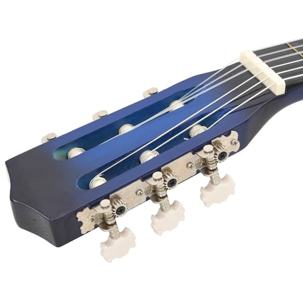 Klassisk gitarr för nybörjare 8 delar blå 1/2 34"