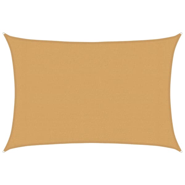 Solsegel 160 g/m² rektangulär sand 3x5 m HDPE