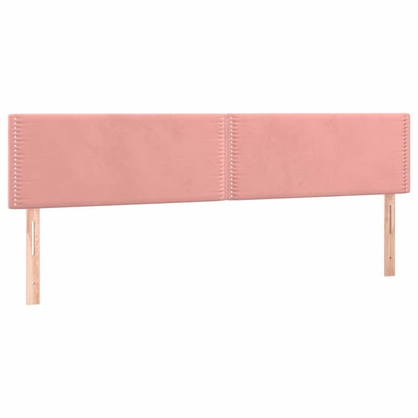 Ramsäng med madrass rosa 120x190 cm sammet