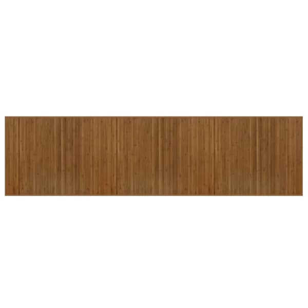 Matta rektangulär brun 80x300 cm bambu