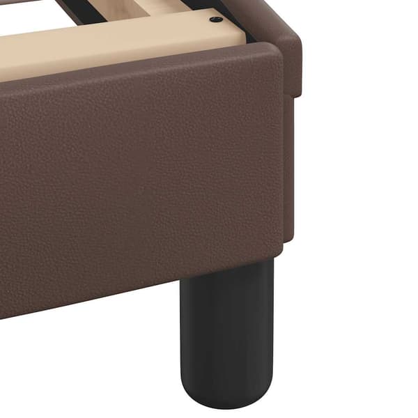 Bed Frame "Dover" Brown 160x200 cm Faux Leather