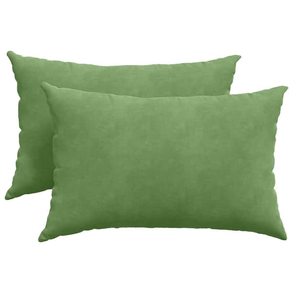 Sofakuddar 2 pcs Ljusgrön 60 x 40 cm Kordread tyg