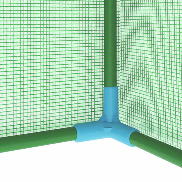 Växthus med stålram 0,5 m² 1x0,5x1,9 m