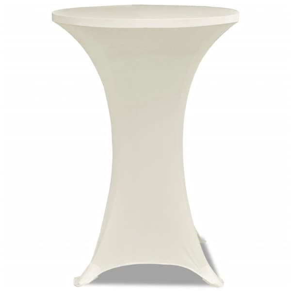 Duk till ståbord Ø70 Stretch Creme 2-pack