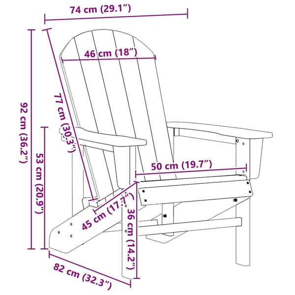 Trädgård Stol 2 pcs Ljusgrå 82 x 74 x 92 cm polyeten