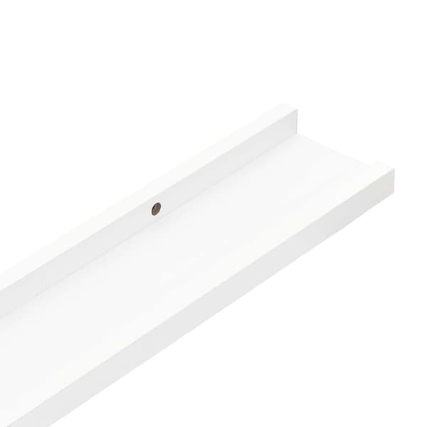 Tavellist 2 st vit 60x9x3 cm MDF