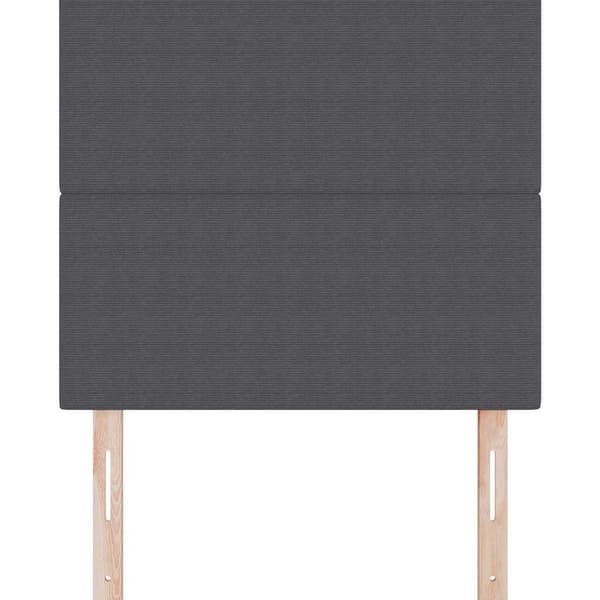 Huvudgavel Mörkgrå 100 cm Kordread tyg