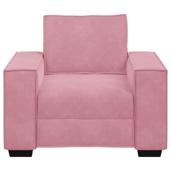 Soffstol rosa 100x78x84 cm sammet