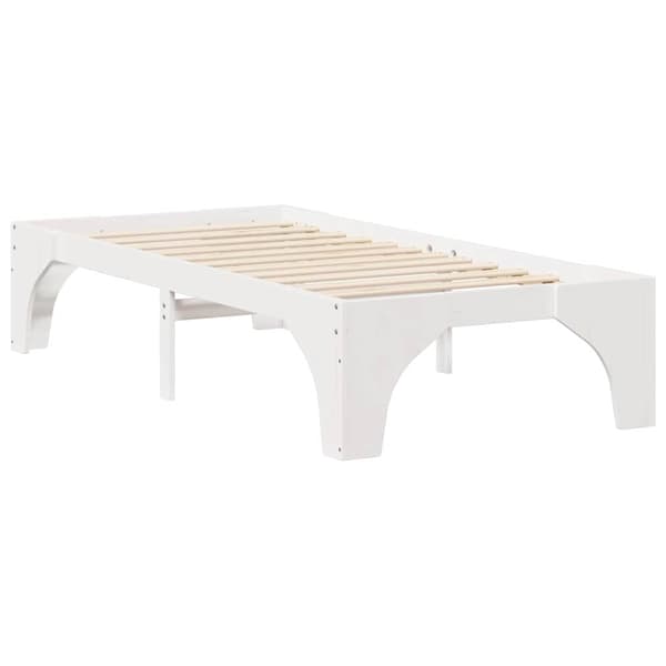 Sängram Vit 100 x 200 cm Massiv furu