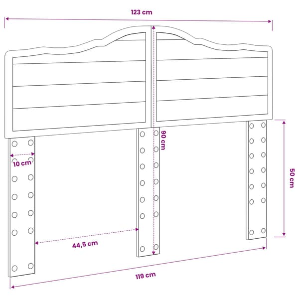 Huvudgavel Vit Konstruerat trä
