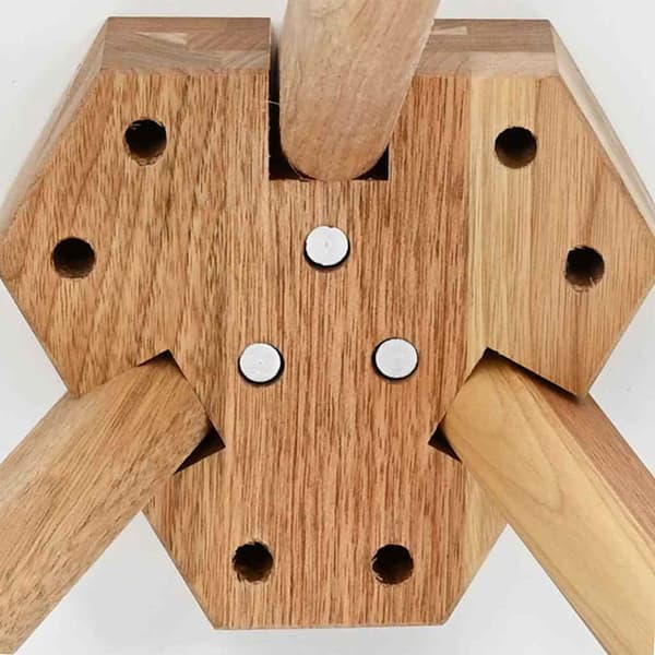 Kaffeebord 3 pcs Brun Massivt Valnötsträ