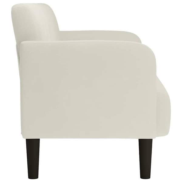 Loveseat soffa creme 109 cm sammet