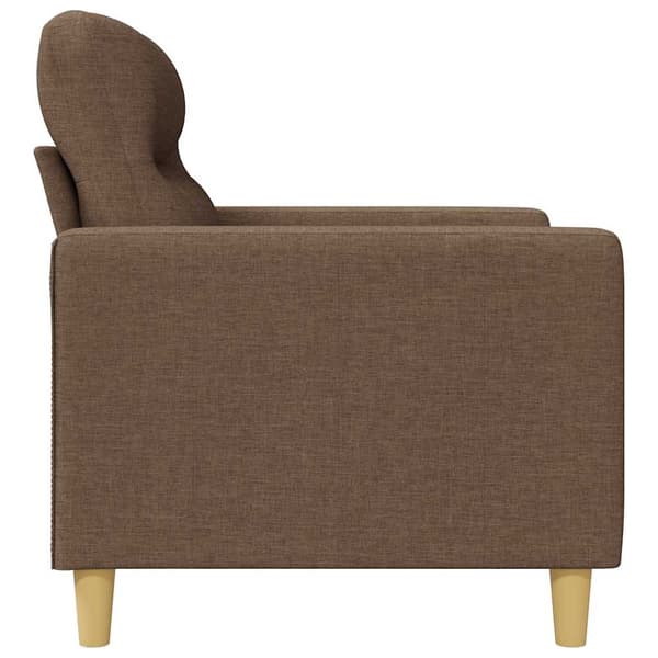 2-sitssoffa brun 120 cm tyg