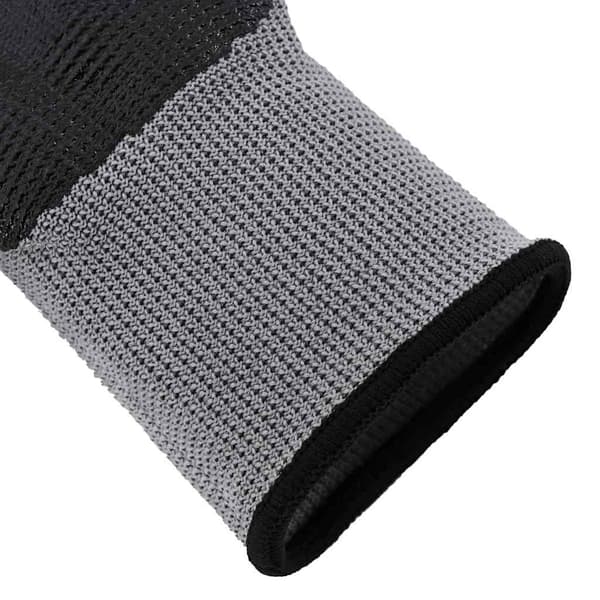 Arbetshandskar 24 pcs Grå och svart 10 / xl Polyester
