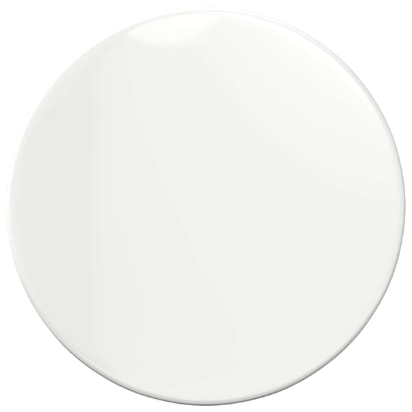 Bordsskiva Ø 70 x 1,5 cm Rund Konstruerat trä Vit högglans