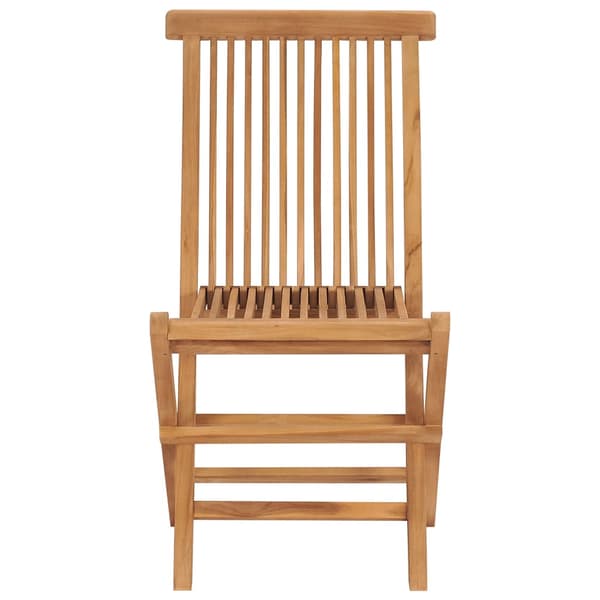 Hopfällbara trädgårdsstolar 6 st massiv teak