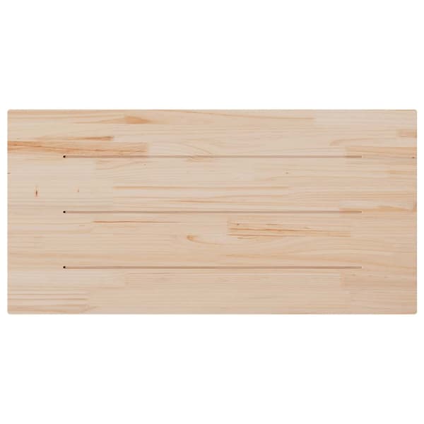 Bordsskiva vit 110x55x2,5 cm massiv furu rektangulär