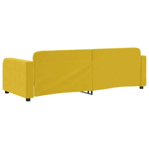 Dagbädd gul 80x200 cm sammet