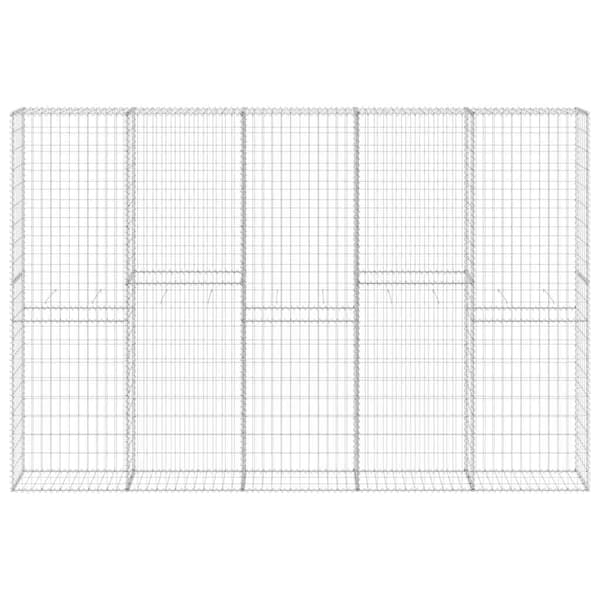 Gabionmur galvaniserat stål 300x30x200 cm